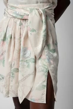 Zadig & Voltaire Joji Skirt Mastic -Trendy Threads Deals WWSK00377 MASTIC 5