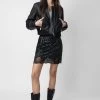 Zadig & Voltaire Justicias Sequin Skirt Black 2 Zadig & Voltaire Justicias Sequin Skirt Black -Trendy Threads Deals WWSK00384 NOIR 6