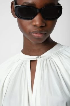 Zadig & Voltaire Tomina Satin Blouse Judo -Trendy Threads Deals WWTO00220 JUDO 4