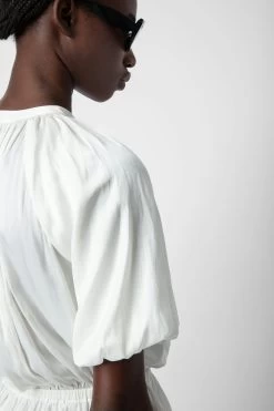 Zadig & Voltaire Tomina Satin Blouse Judo -Trendy Threads Deals WWTO00220 JUDO 6