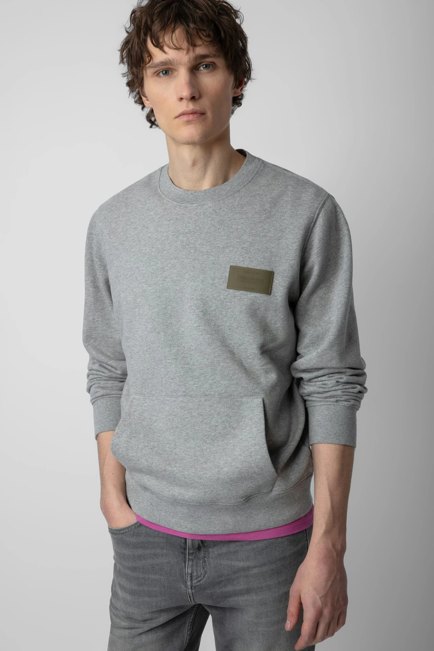 Zadig & Voltaire Aime Sweatshirt Gris Chine 4 Zadig & Voltaire Aime Sweatshirt Gris Chine - Image 2