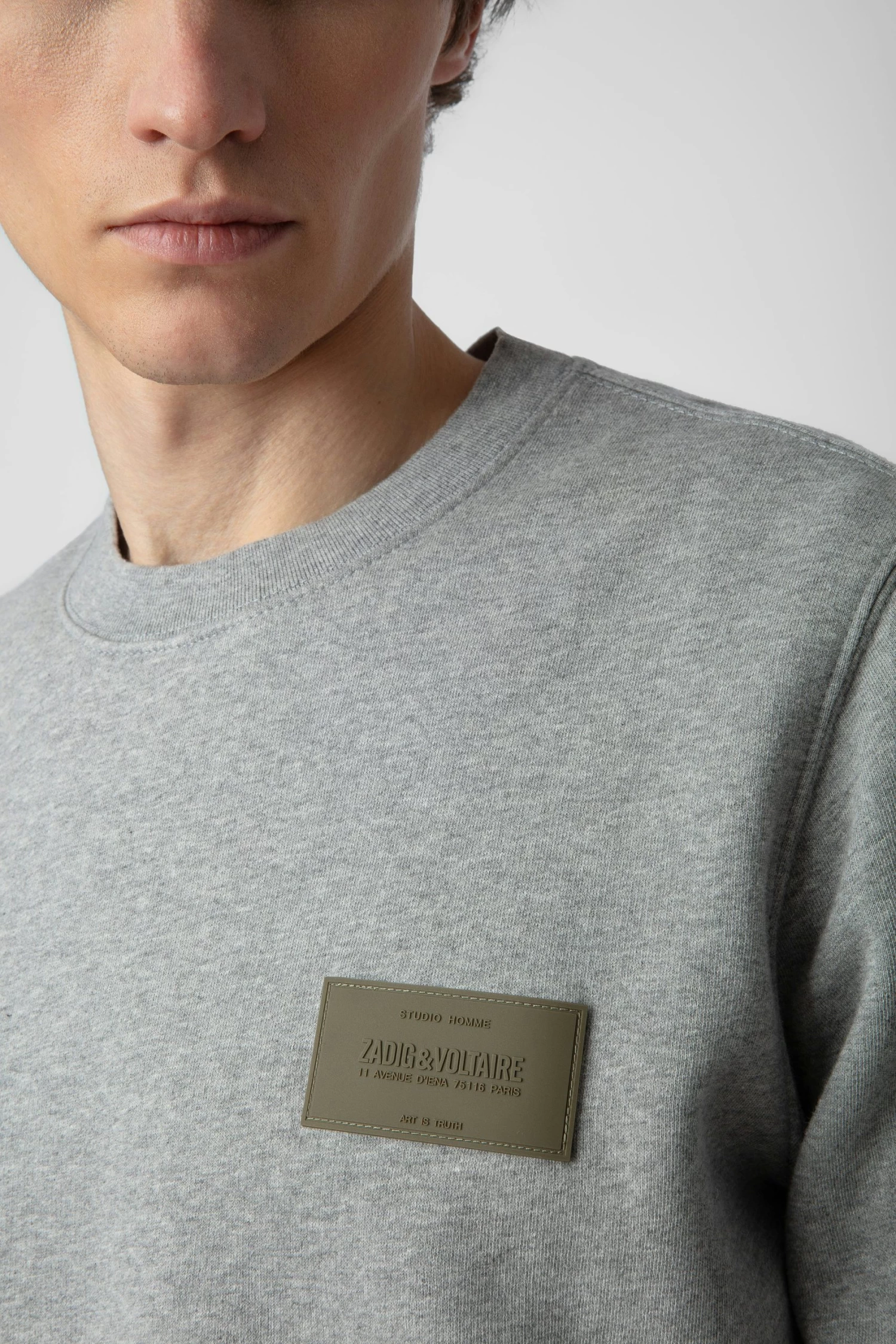 Zadig & Voltaire Aime Sweatshirt Gris Chine 5 Zadig & Voltaire Aime Sweatshirt Gris Chine - Image 3