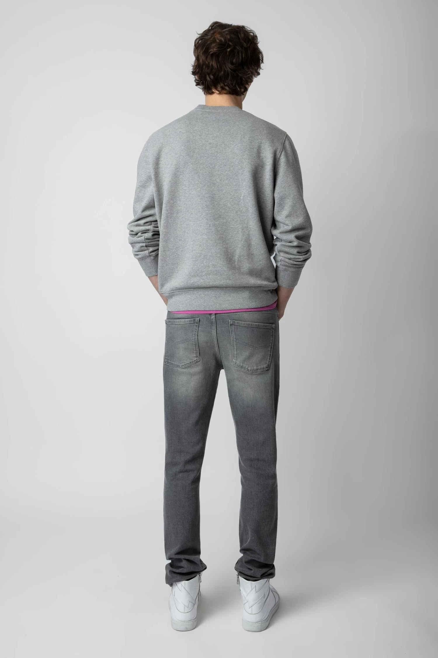 Zadig & Voltaire Aime Sweatshirt Gris Chine 6 Zadig & Voltaire Aime Sweatshirt Gris Chine - Image 4