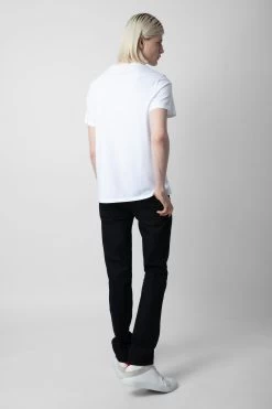 Zadig & Voltaire Tommy Skull XO T-shirt White -Trendy Threads Deals jmts00001 blanc 4 1