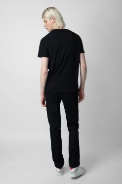 Zadig & Voltaire Tommy Skull XO T-shirt Black -Trendy Threads Deals jmts00001 noir 4 1