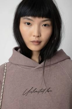 Zadig & Voltaire Georgy Photoprint Sweatshirt Primrose -Trendy Threads Deals jwss00567 primerose 3