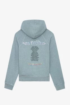 Zadig & Voltaire Georgy Concert Diamanté Hoodie Glacier -Trendy Threads Deals jwss00584 glacier 10