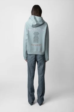 Zadig & Voltaire Georgy Concert Diamanté Hoodie Glacier -Trendy Threads Deals jwss00584 glacier 10 1