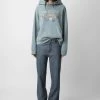 Zadig & Voltaire Georgy Concert Diamanté Hoodie Glacier -Trendy Threads Deals jwss00584 glacier 11 1