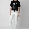 Zadig & Voltaire T-Shirt Bella Black -Trendy Threads Deals jwts00051 noir 2