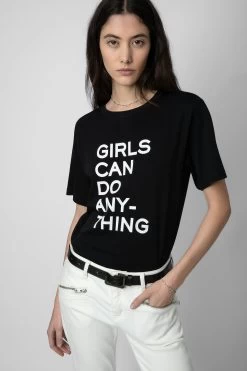 Zadig & Voltaire T-Shirt Bella Black -Trendy Threads Deals jwts00051 noir 3