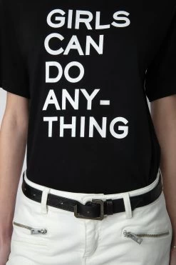 Zadig & Voltaire T-Shirt Bella Black -Trendy Threads Deals jwts00051 noir 4