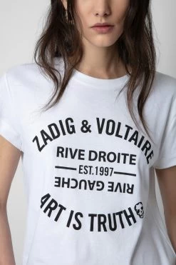 Zadig & Voltaire Walk Blason T-Shirt White 10 Zadig & Voltaire Walk Blason T-Shirt White -Trendy Threads Deals jwts00052 blanc 4