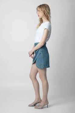 Zadig & Voltaire Skinny Stars Diamanté T-Shirt White -Trendy Threads Deals jwts01586 blanc 3 1