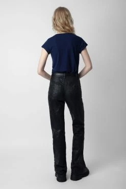 Zadig & Voltaire Skinny Stars Diamanté T-Shirt Marine -Trendy Threads Deals jwts01586 marine 5 1