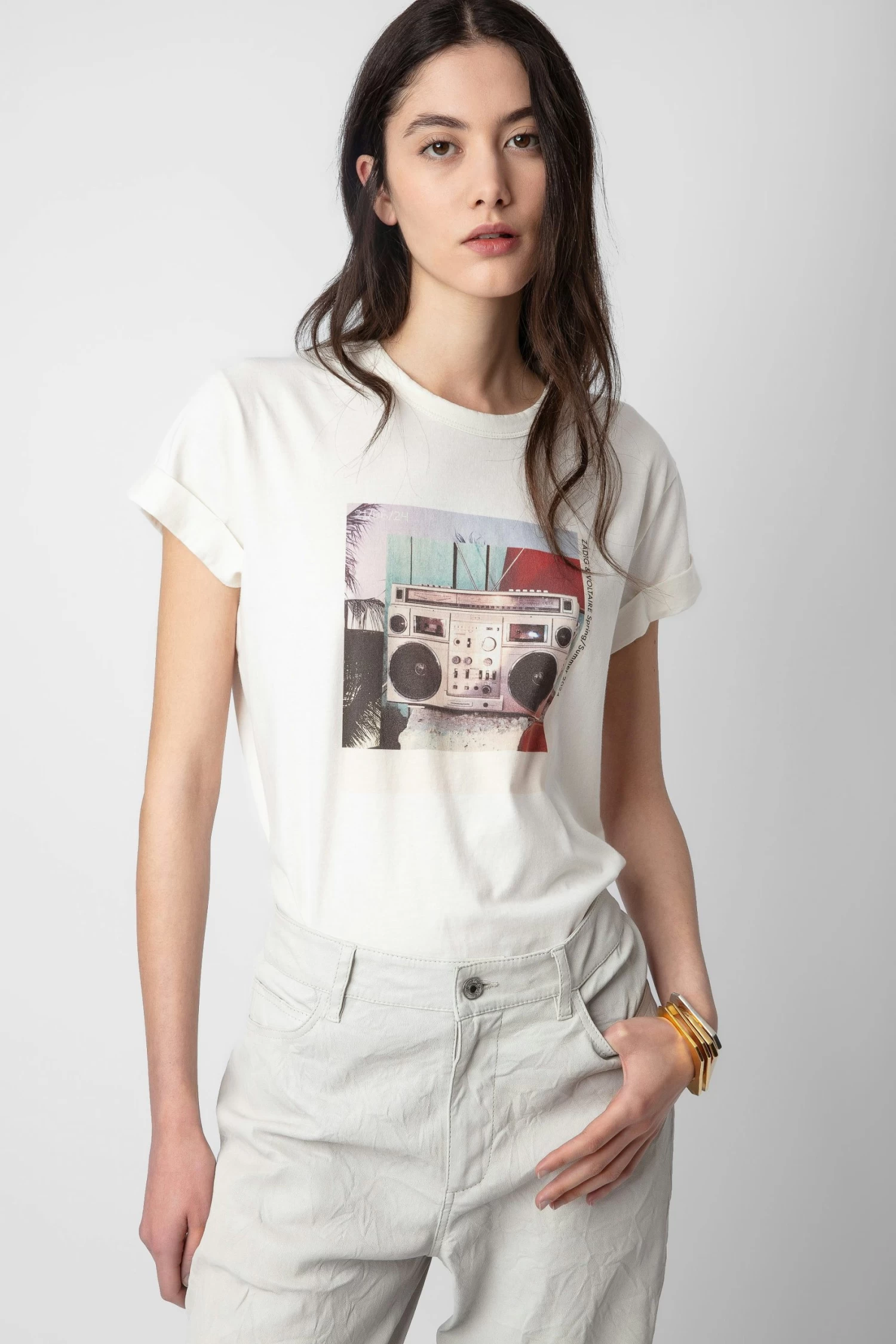 Zadig & Voltaire Anya Photoprint T-shirt Judo 4 Zadig & Voltaire Anya Photoprint T-shirt Judo - Image 2