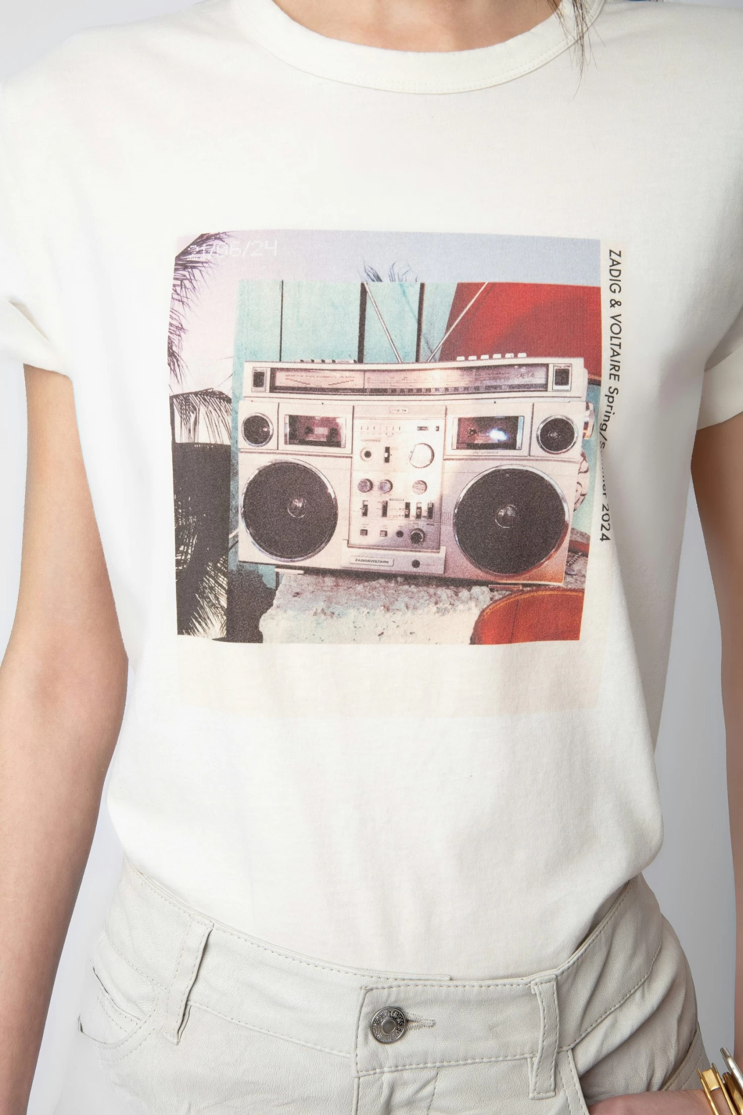 Zadig & Voltaire Anya Photoprint T-shirt Judo 5 Zadig & Voltaire Anya Photoprint T-shirt Judo - Image 3