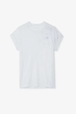 Zadig & Voltaire Anya T-shirt White 11 Zadig & Voltaire Anya T-shirt White -Trendy Threads Deals jwts01638 blanc