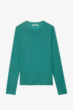 Zadig & Voltaire Teiss Cashmere Sweater Aqua 13 Zadig & Voltaire Teiss Cashmere Sweater Aqua -Trendy Threads Deals kmsw00010 aqua