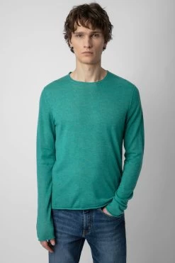 Zadig & Voltaire Teiss Cashmere Sweater Aqua 9 Zadig & Voltaire Teiss Cashmere Sweater Aqua -Trendy Threads Deals kmsw00010 aqua 2