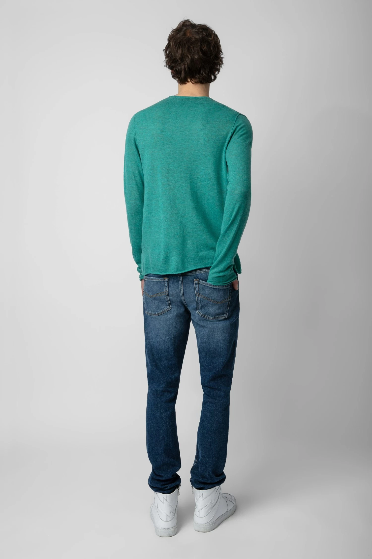 Zadig & Voltaire Teiss Cashmere Sweater Aqua 7 Zadig & Voltaire Teiss Cashmere Sweater Aqua - Image 5