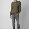 Zadig & Voltaire Kennedy Sweater Used Kaki -Trendy Threads Deals kmsw00681 used kaki 2