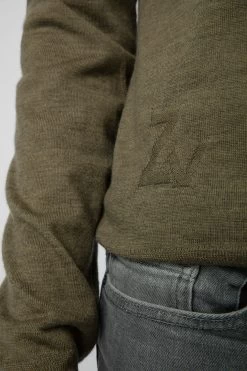 Zadig & Voltaire Kennedy Sweater Used Kaki -Trendy Threads Deals kmsw00681 used kaki 3