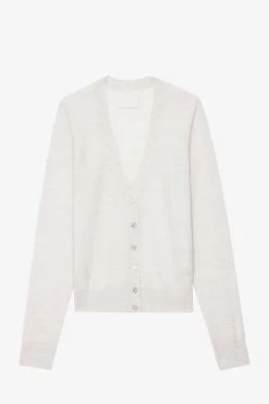 Zadig & Voltaire Jemmy Jewel Cardigan Neige 13 Zadig & Voltaire Jemmy Jewel Cardigan Neige -Trendy Threads Deals kwca00564 neige copie