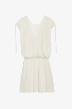 Zadig & Voltaire Alanis Dress Ecru -Trendy Threads Deals kwdr00184 ecru copie