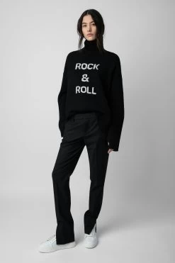 Zadig & Voltaire Alma Rock & Roll Sweater Black