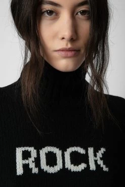 Zadig & Voltaire Alma Rock & Roll Sweater Black -Trendy Threads Deals kwsw00065 noir 4