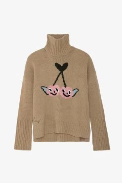 Zadig & Voltaire Alma Sweater Nut -Trendy Threads Deals kwsw01607 nut