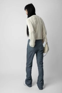 Zadig & Voltaire Barley Cardigan Ecru -Trendy Threads Deals kwsw01608 vanille 5