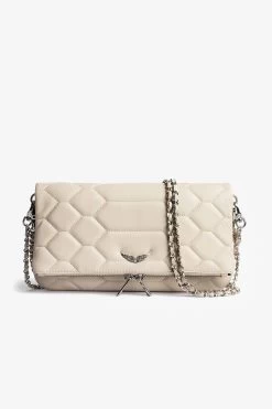 Zadig & Voltaire Rock Quilted Clutch Flash