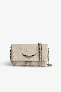 Zadig & Voltaire Nano Soft Savage Rock Clutch Flash