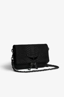 Zadig & Voltaire Nano Soft Savage Rock Clutch Black -Trendy Threads Deals lwba02229 noir 3