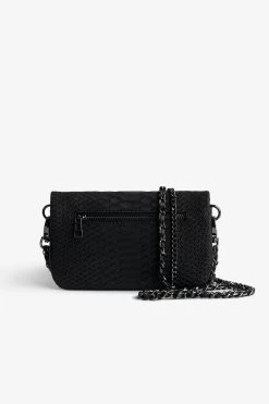 Zadig & Voltaire Nano Soft Savage Rock Clutch Black -Trendy Threads Deals lwba02229 noir 4 1