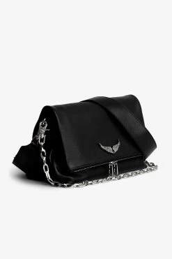 Zadig & Voltaire Swing Your Wings Rocky Bag Noir Silver -Trendy Threads Deals lwba02248 noir silver 3 1