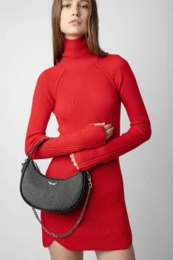 Zadig & Voltaire Moonrock Dotted Swiss Bag Black -Trendy Threads Deals lwba02402 noir 9