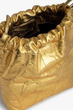 Zadig & Voltaire Rock To Go Metallic Bag Gold 12 Zadig & Voltaire Rock To Go Metallic Bag Gold -Trendy Threads Deals lwba02453 gold 5