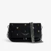 Zadig & Voltaire Rock Nano Lucky Charms Clutch Black -Trendy Threads Deals lwba02466 noir