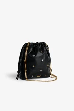 Zadig & Voltaire Rock To Go Lucky Charms Bag Black -Trendy Threads Deals lwba02497 noir 3