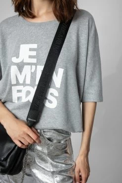 Zadig & Voltaire Zadig Shoulder Strap Black -Trendy Threads Deals lwog00041 noir 10