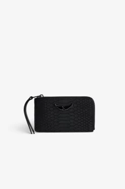 Zadig & Voltaire ZV Soft Savage Card Case Black