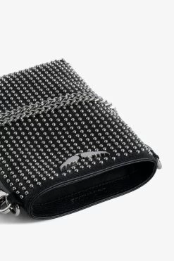 Zadig & Voltaire Rock Dotted Swiss Pouch Clutch Black -Trendy Threads Deals lwsg01194 noir 4