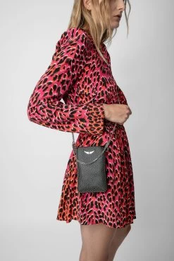 Zadig & Voltaire Rock Dotted Swiss Pouch Clutch Black -Trendy Threads Deals lwsg01194 noir 9