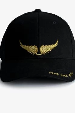 Zadig & Voltaire Head Over Heels Baseball Cap Black -Trendy Threads Deals owht00123 noir 4