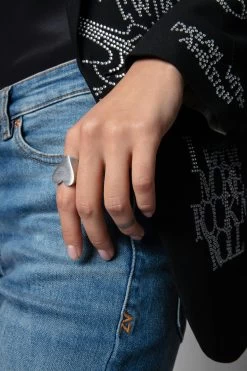 Zadig & Voltaire Idol Ring Silver -Trendy Threads Deals owjw00013 silver 10