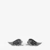 Zadig & Voltaire Rock Earrings Shiny Gun -Trendy Threads Deals owjw00020 shiny gun