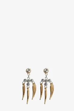 Zadig & Voltaire Rock Over Small Earrings Shiny Gold